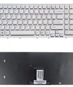 Bàn phím laptop Sony Vaio VPCEB, VPCEB1M1E, VPCEB2S1E, VPCEB3P1E, VPCEB4X1E, VPCEB12FX, VPCEB24FX (TRẮNG, CÓ KHUNG)