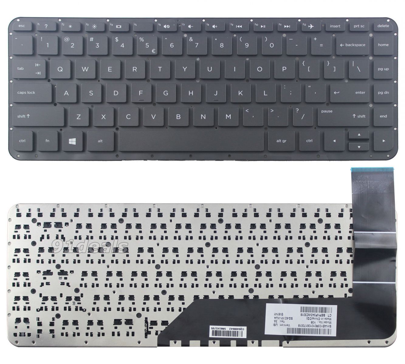 Bàn phím laptop HP Stream 13-C, 13-C100, 13-C000, 13-C002 màu đen 1