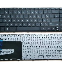 Bàn phím laptop HP Pavilion 14-E000, 14-N000, 14-D000, 14-R000, 14-G000, 240 G2, 246 G2, 248 G1, 340 G1, 345 G1 G2 (Đen, có khung, hai chân ốc ngang nhau)
