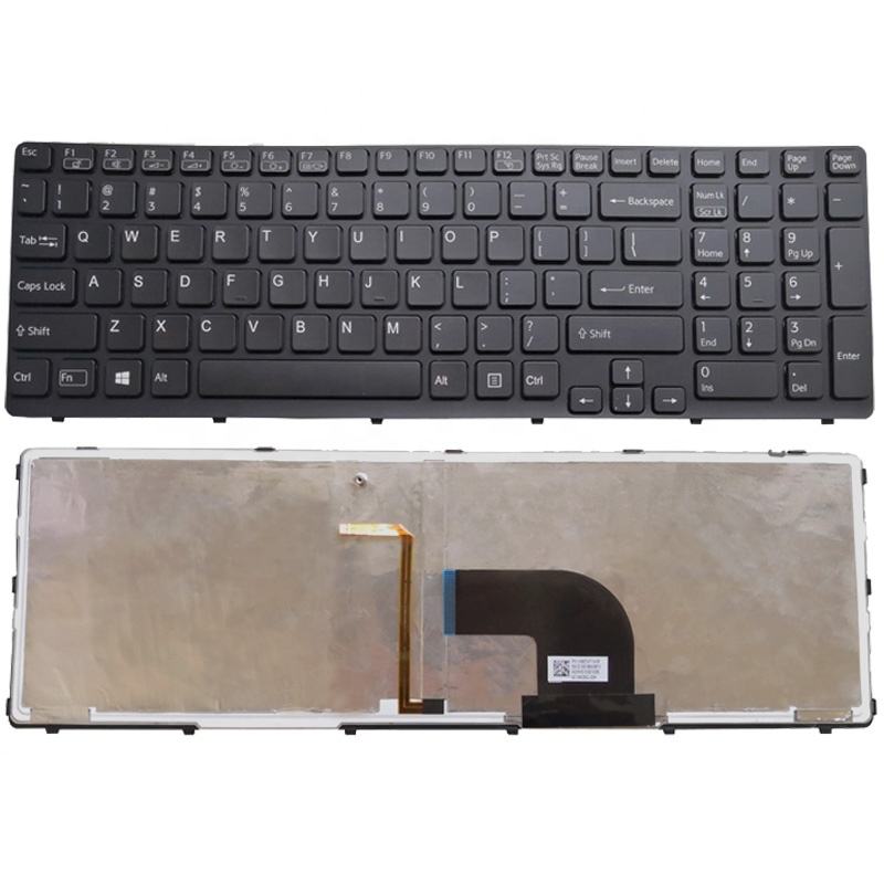 Bàn phím laptop Sony Vaio SVE15, SVE151, SVE15118F, SVE15126CV, SVE15129CVB (ĐEN, LED, BH 6TH) 1