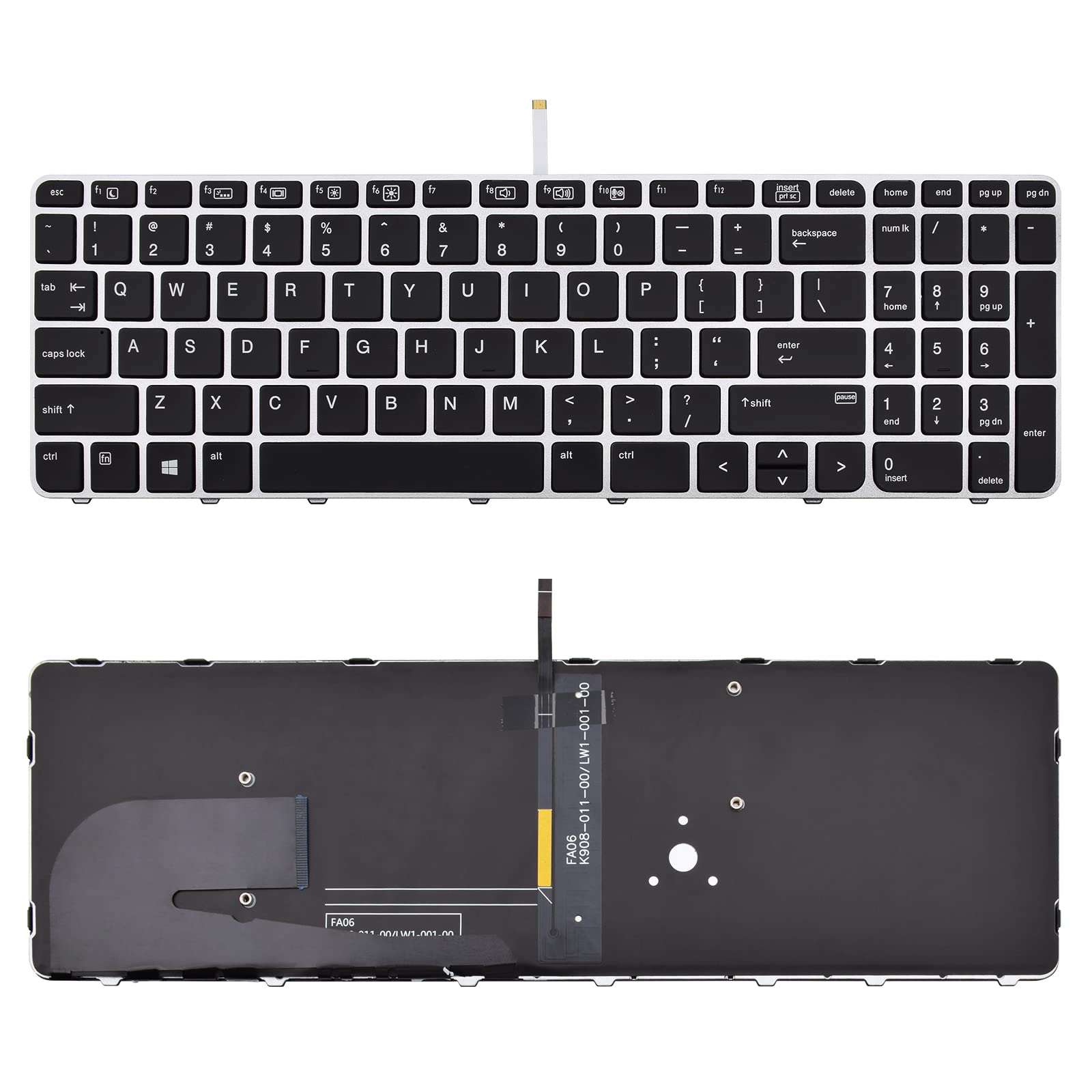 Bàn phím laptop HP EliteBook 755 G3, 755 G4, 850 G3, 850 G4, Zbook 15U G3, Zbook 15U G4 (LED, BH 6TH) 1