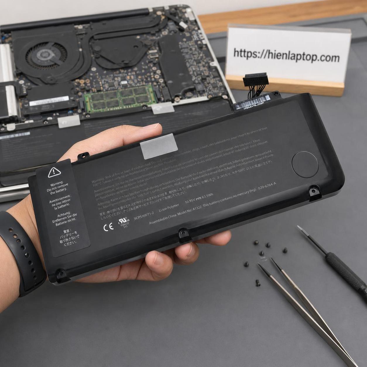 Pin MacBook Pro 13" (Mid 2009 – Mid 2012) A1322 – 6 cell 3