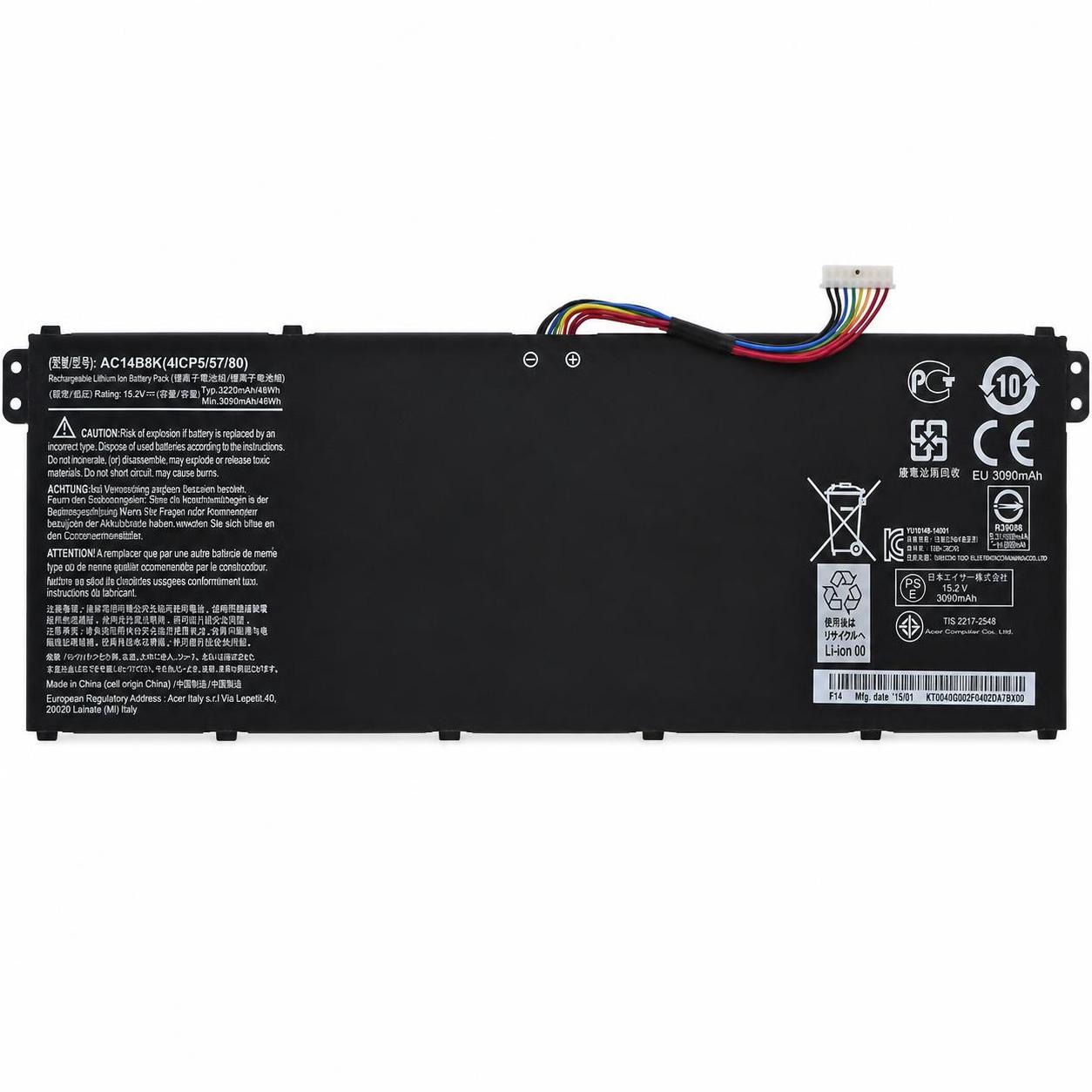 Pin laptop Acer Aspire R3-131, R5-471, R5-571, A515-51 - AC14B8K (4 cell) 2