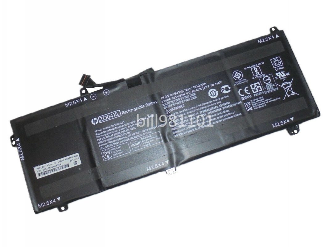 Batteria 64Wh ZO04XL Per HP ZBook Studio G3 G4 - Ricambio 808450-001, 808396-421, 6 Celle