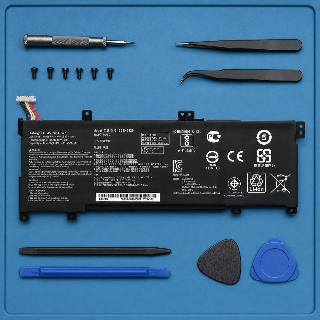 Pin laptop Asus K501LB K501UB K501LX K501UX A501LB5200 - B31N1429 - 6 cell 4