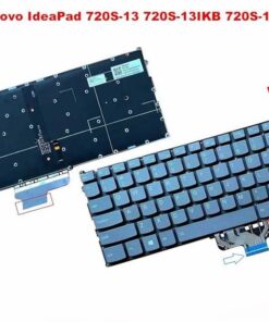 Bàn phím laptop Lenovo Ideapad 720S-13IKB, 720S-13ISK, 720S-13ARR (LED, BH 6TH) *HAI LỖ ỐC GÓC THẲNG*