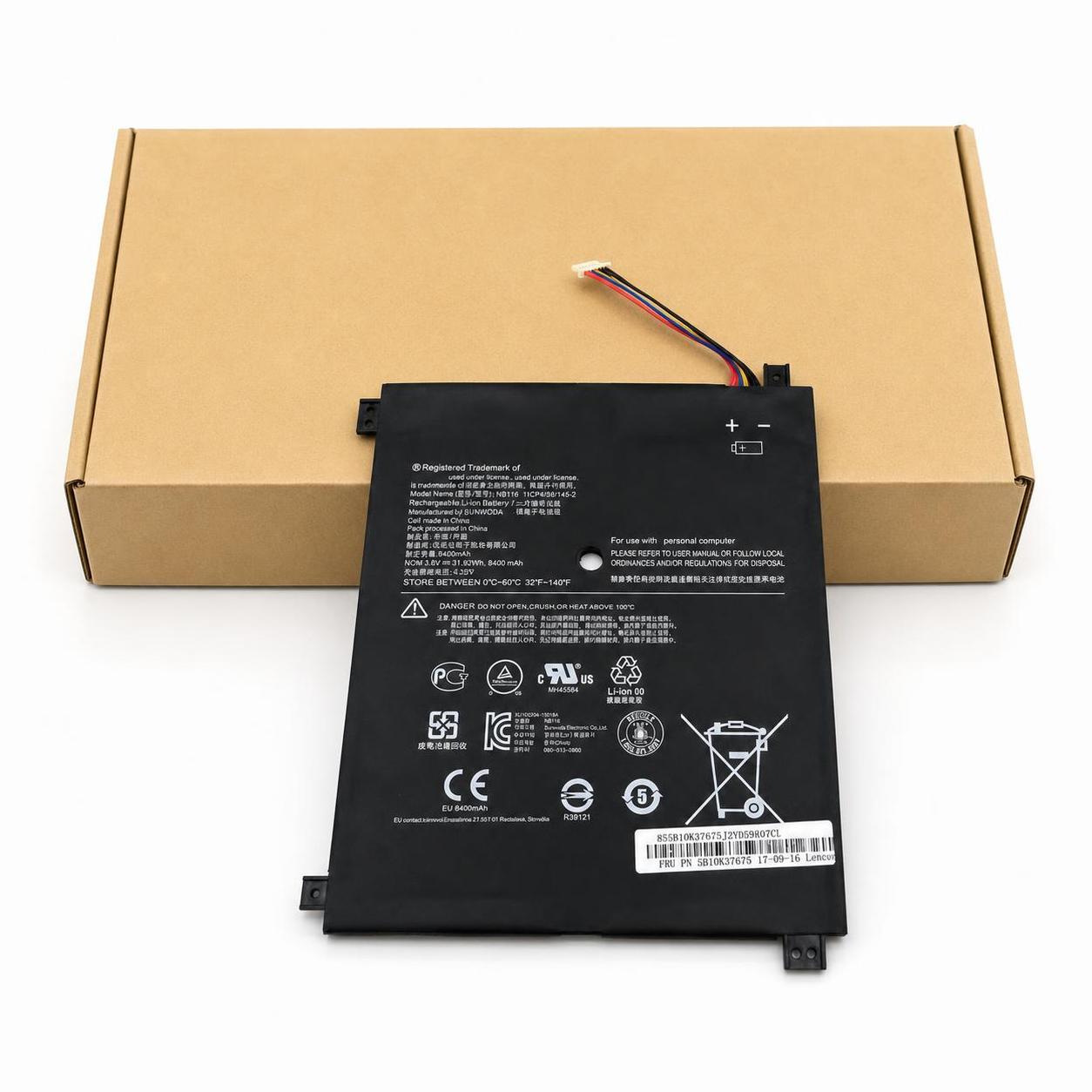 Pin laptop Lenovo Ideapad 100S-11IBY, NB116 – NB116 (2 cell) 1