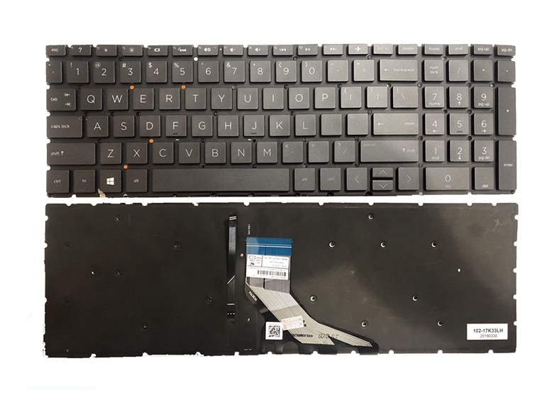 Bàn phím laptop HP 15-da000, 15-db000, 15-cs000, 15-ec000, 15-dk000, 15-dr000, 15-dw000, 15-du000, 15s-du000, 15-dy000, 15s-dy000, 15s-eq000, 15-gw000, 17-ca000, 17-by000, HP 250 G7, 255 G7 (LED, BH 6TH) 1
