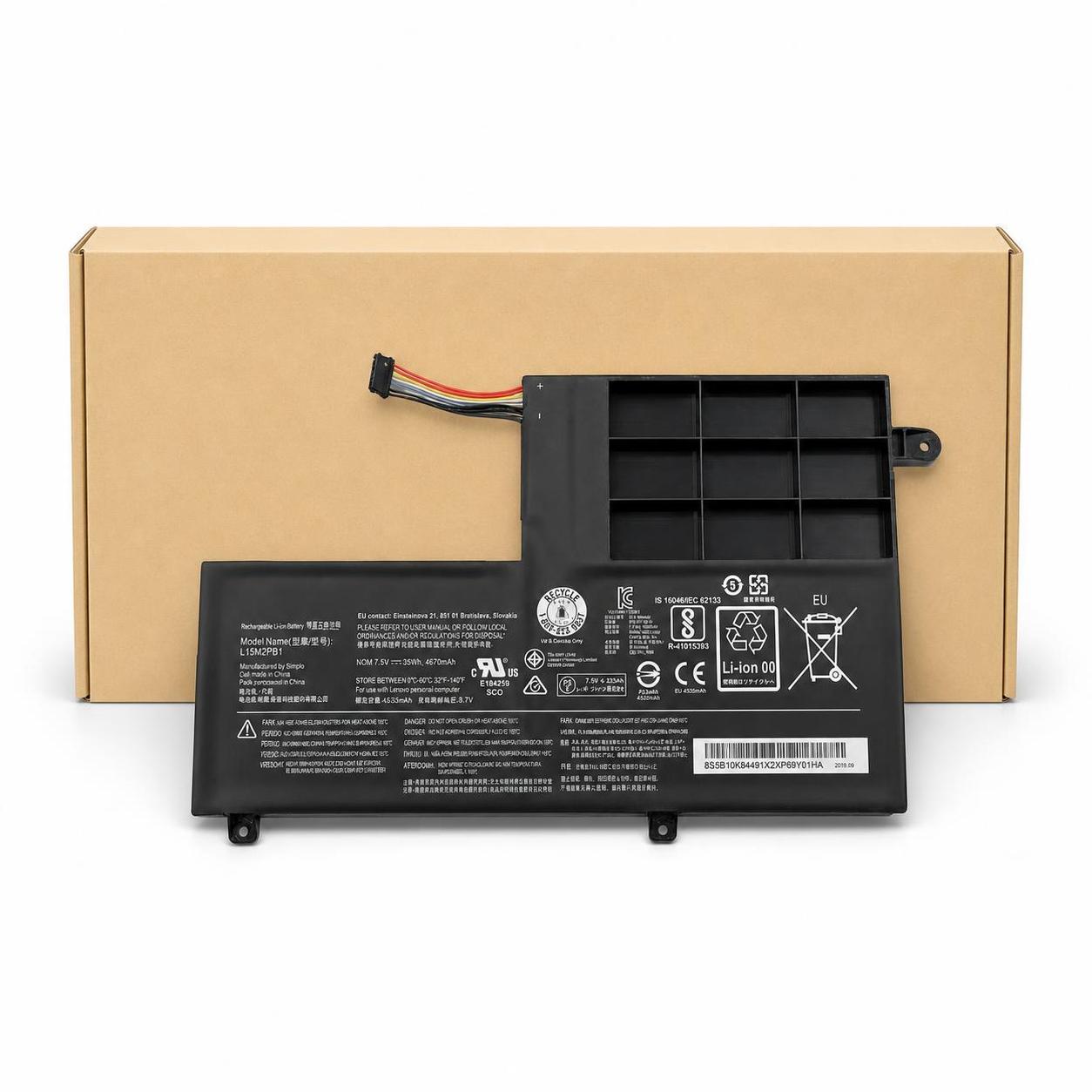 Pin laptop Lenovo Yoga 520‑14IKB, Flex 5, IdeaPad 14 (L15M2PB1…) - L15M2PB1 (3 cell) 1