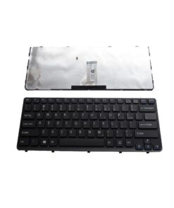Bàn phím laptop Sony Vaio SVE14, SVE141, SVE14A, SVE14123CLB, SVE14126CLB, SVE14A15F (ĐEN, CÓ KHUNG, 1 CHÂN ỐC)