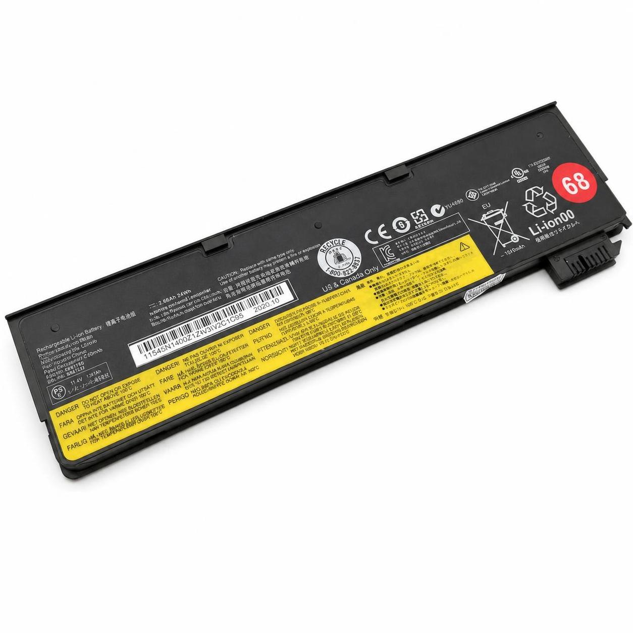 Pin laptop Lenovo T440, T450, T460, X240 gắn ngoài - 24Wh mỏng (3 cell) 2