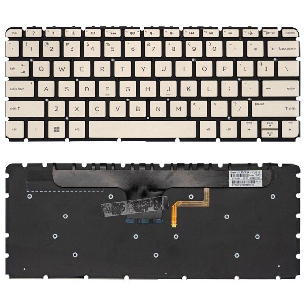 Bàn phím laptop HP Envy 13-AB000, 13T-AB000 Vàng cáp ngắn (LED, BH 6TH) 1