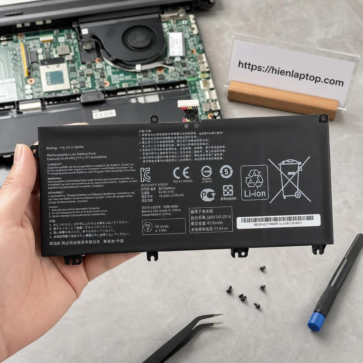 Pin laptop Asus ROG Strix GL503 GL503V GL503VD GL503VM FX503VM FX63V ZX63V - B41N1711 (4 cell) 3