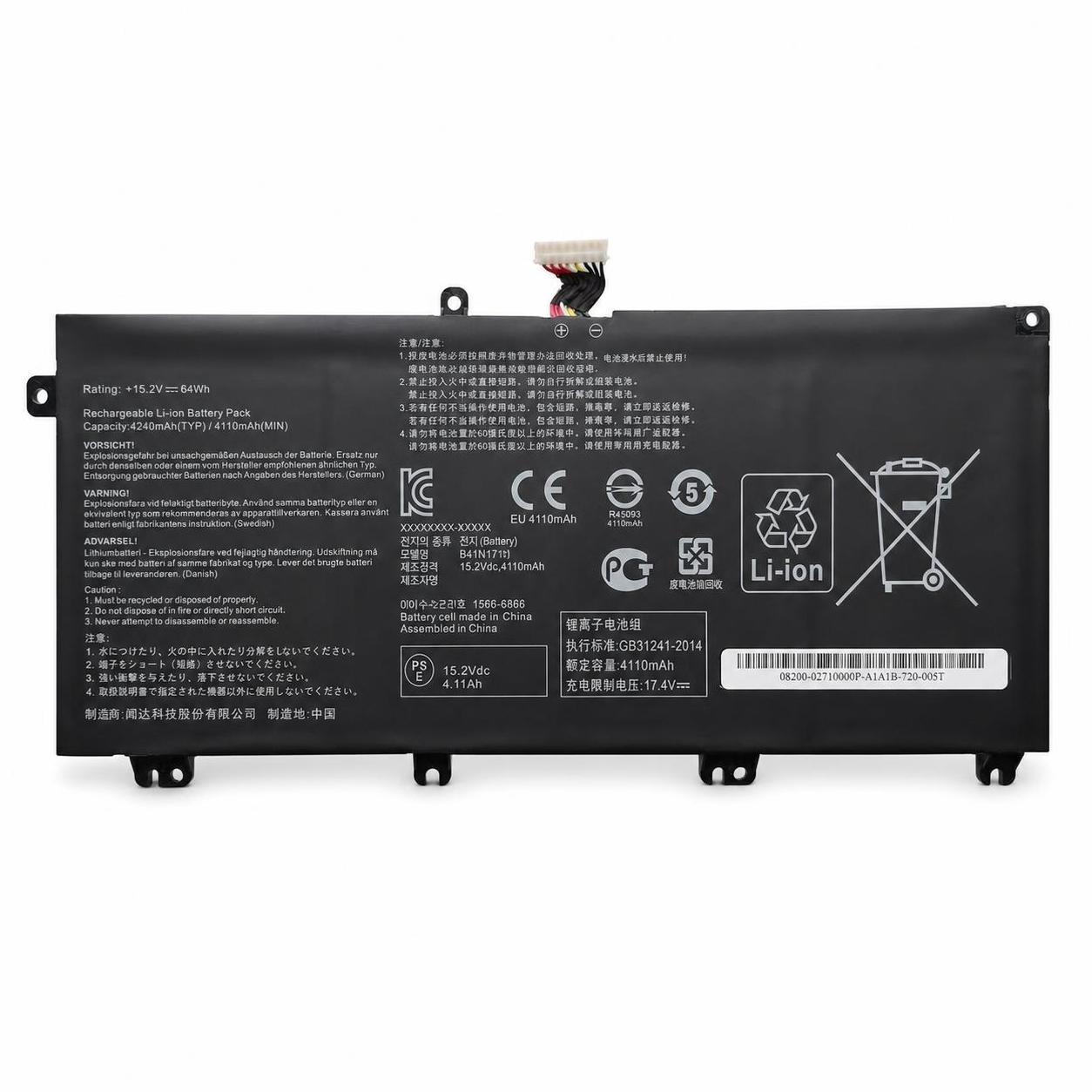 Pin laptop Asus ROG Strix GL503 GL503V GL503VD GL503VM FX503VM FX63V ZX63V - B41N1711 (4 cell) 2