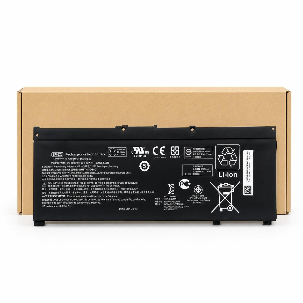 Pin laptop HP SR03XL (ZIN) - 4 cell cho Pavilion 15-cx000, 15-ce000, 15-cb000, 15-dc000 1