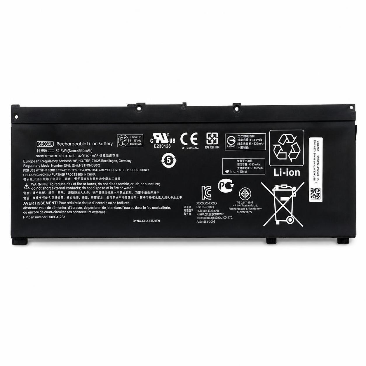 Pin laptop HP SR03XL (ZIN) - 4 cell cho Pavilion 15-cx000, 15-ce000, 15-cb000, 15-dc000 2