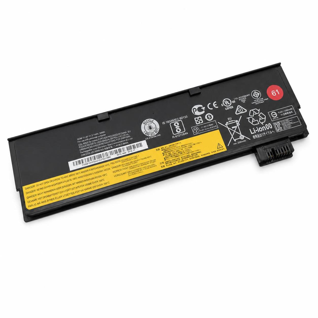 Pin laptop Lenovo T470, T570, T480, T580 gắn ngoài mỏng – 24Wh (3 cell) (01AV422) 2
