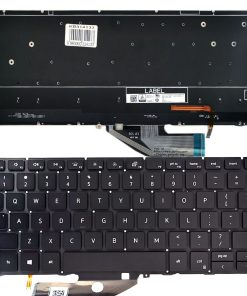 Bàn phím laptop Dell XPS 13 7390 (2 in 1), 9310 (2 in 1) Đen cáp ngắn (LED, BH 6TH)