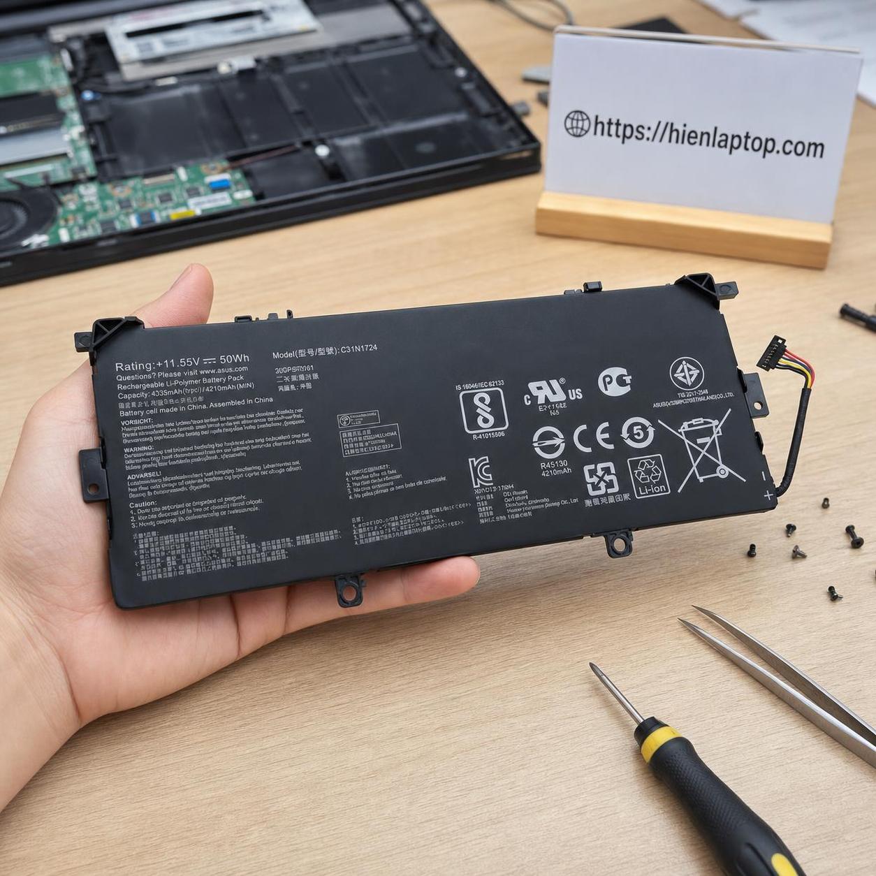 Pin laptop ZenBook UX331F UX331U UX331FA – C31N1724 (3 cell) 3