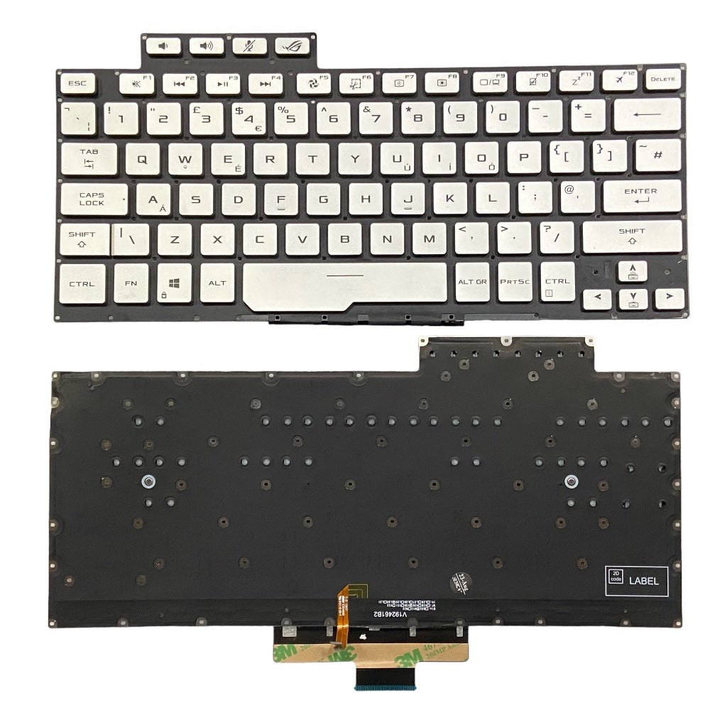 Bàn phím laptop Asus ROG Zephyrus G14, G14 GA401, GA401Q, GA401I, GA401U BẠC (LED, BH 6TH) 1