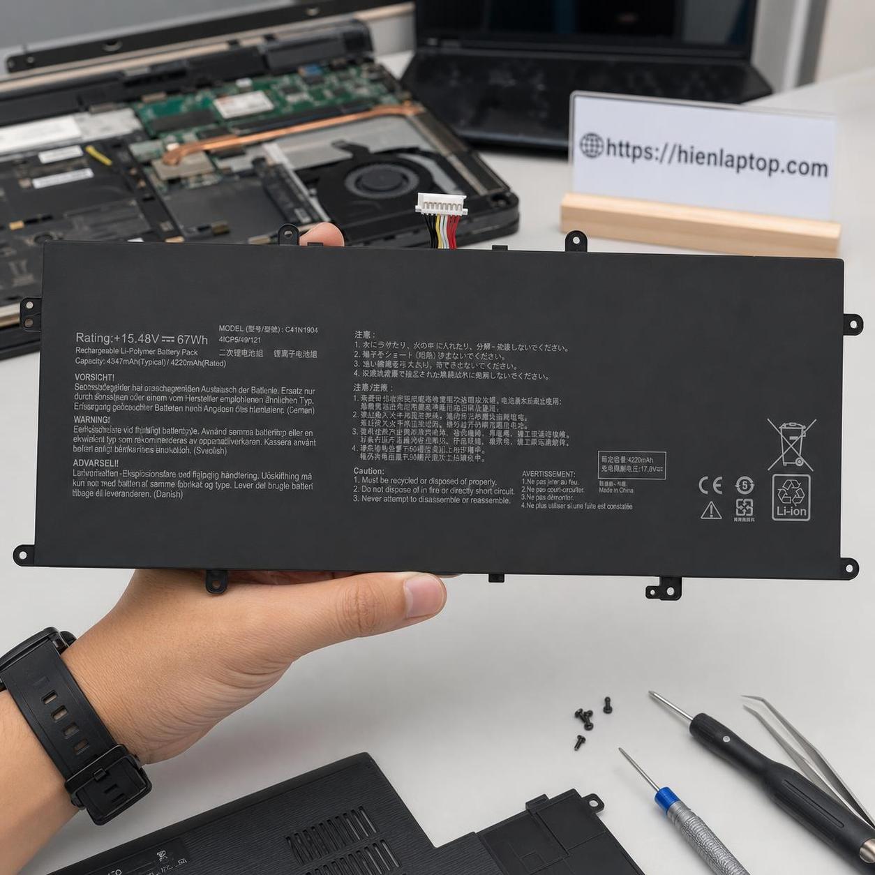 Pin laptop Asus Zenbook Flip UX425E UX425J UM425I UX371E UX363E UX393E UX325E – C41N1904 (4 cell) 3
