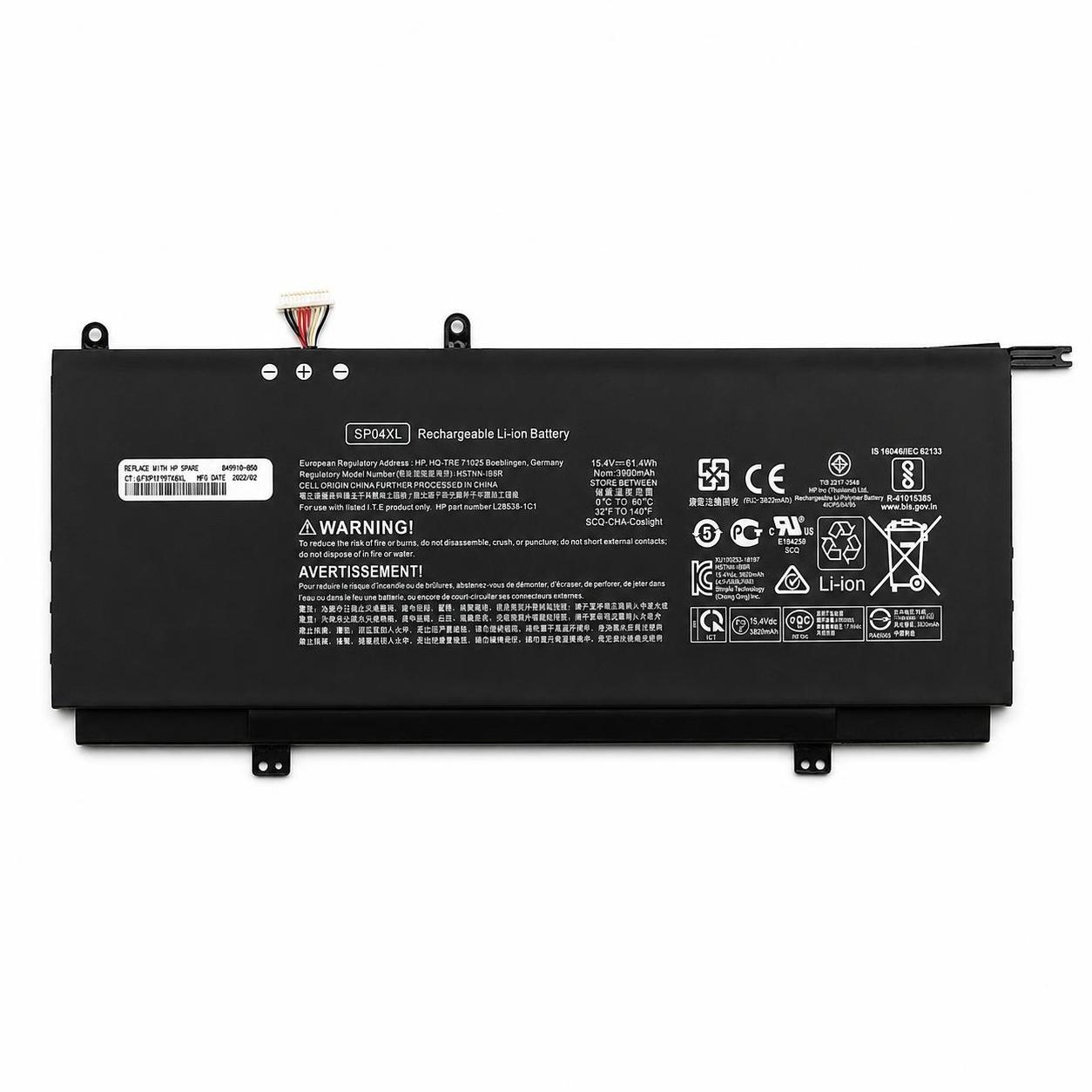 Pin laptop Spectre x360 13-ap (13-ap000, 13-ap0082tu, 13-ap0154tu, 13-ap0087tu, 13-ap0001nl, 13-ap0589na) – SP04XL (4 cell) 2