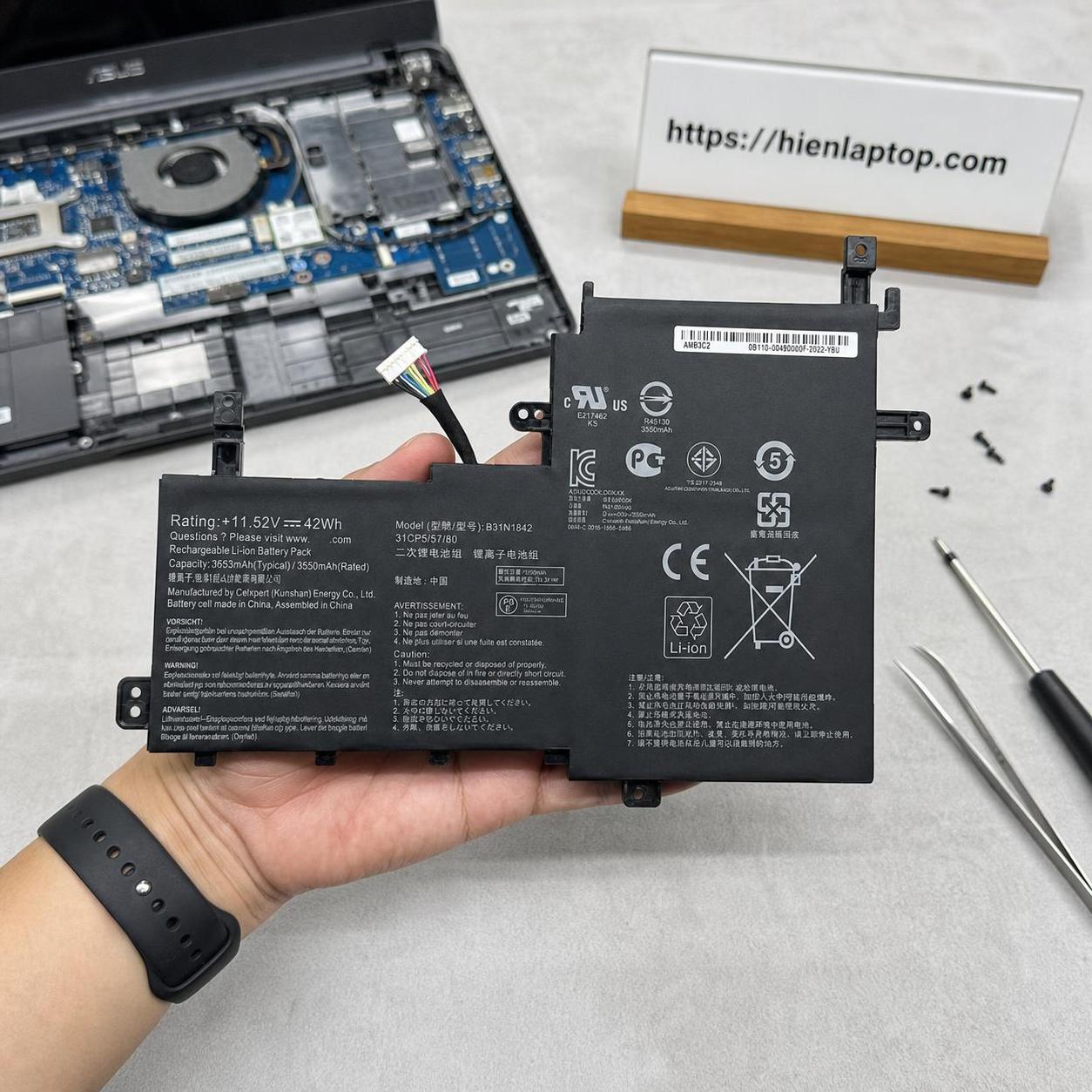 Pin laptop VivoBook S15 S531 – A515 S15 - B31N1842 (3 cell) 3