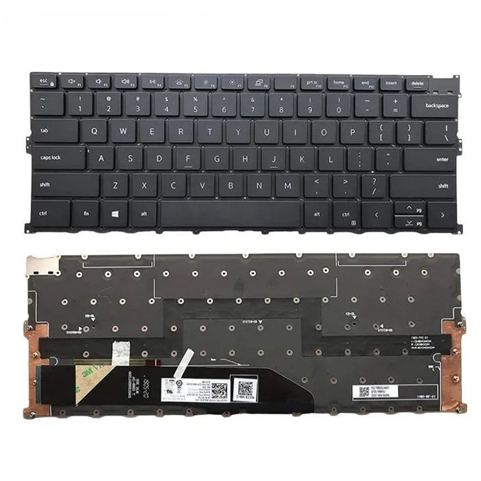 Bàn phím laptop Dell XPS 13 9300, XPS 13 9310 Đen Cáp Dài (LED, BH 6TH) 1