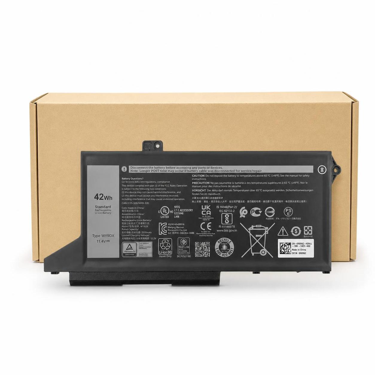 Pin laptop Dell Latitude 5420 (Gen 11), Latitude 5520 (Gen 11), 42WH WY9DX (ZIN) - 3 CELL *KO KÉN WH* 1