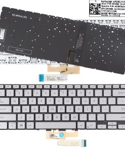 Bàn phím laptop Asus ZenBook Flip 14 UX462, UX462D, UX462F (LED, BH 6TH)