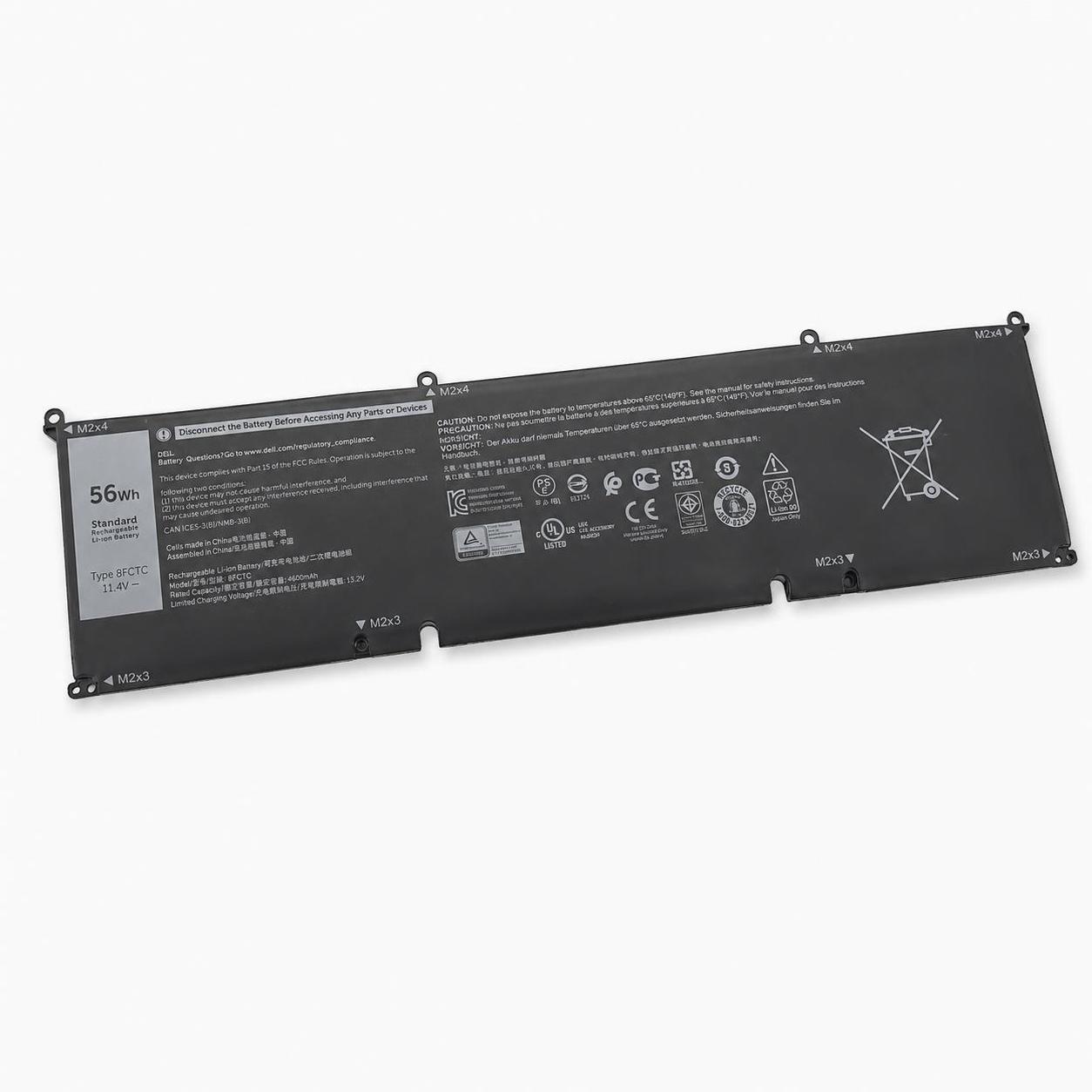 Pin laptop Dell XPS 15 9500 – 8FCTC 56Wh (3 cell, zin, không kén WH) 2