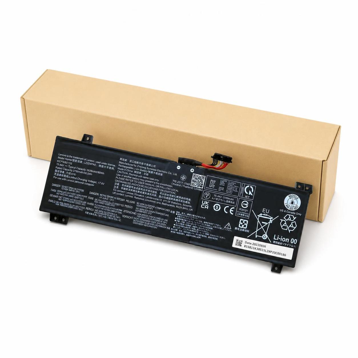 Pin laptop Lenovo Legion Slim 5 16APH8 L22B4PA0 - 4 cell nhập khẩu chất lượng 1