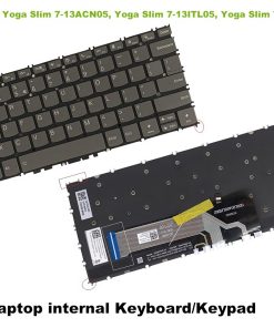 Bàn phím laptop Lenovo Yoga Slim 7-13ITL5, Yoga Slim 7-13ACN5 đen (LED, BH 6 tháng)