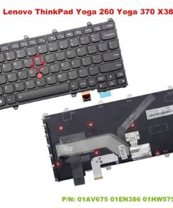 Bàn phím laptop Lenovo ThinkPad Yoga 260, Yoga 370, X380 Yoga (LED, BH 6TH)