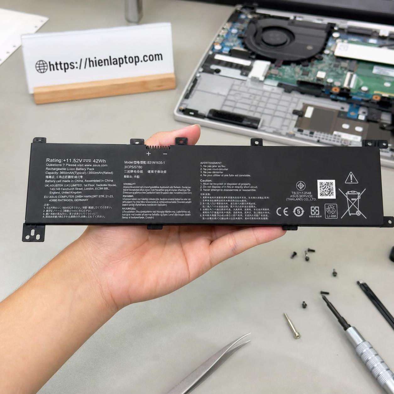 Pin laptop Asus VivoBook Pro 17 A705U X705U X705UA X705UB X705UV X705UN X705UQ N705U - B31N1635 - 4 cell 3