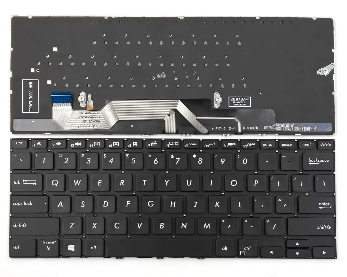 Bàn phím laptop Asus ZenBook Flip 13 UX362, UX362C, UX362CA, UX362F, UX362FA, Q326, Q326F, Q326FA (LED, BH 6TH) 1