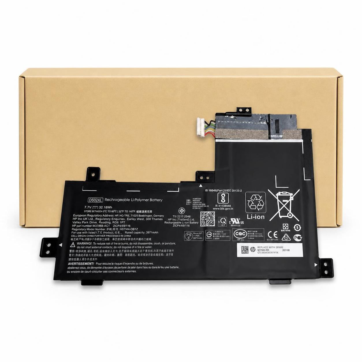 Pin laptop HP Chromebook X2 11-DA000 – DS02XL – 2 cell 1