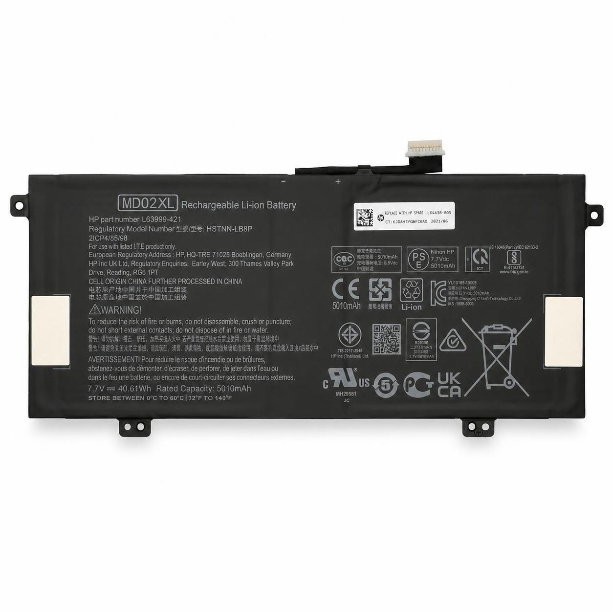 Pin laptop HP Chromebook X360 12B-CA000, Chromebook 12-H000 – MD02XL – 2 cell 2