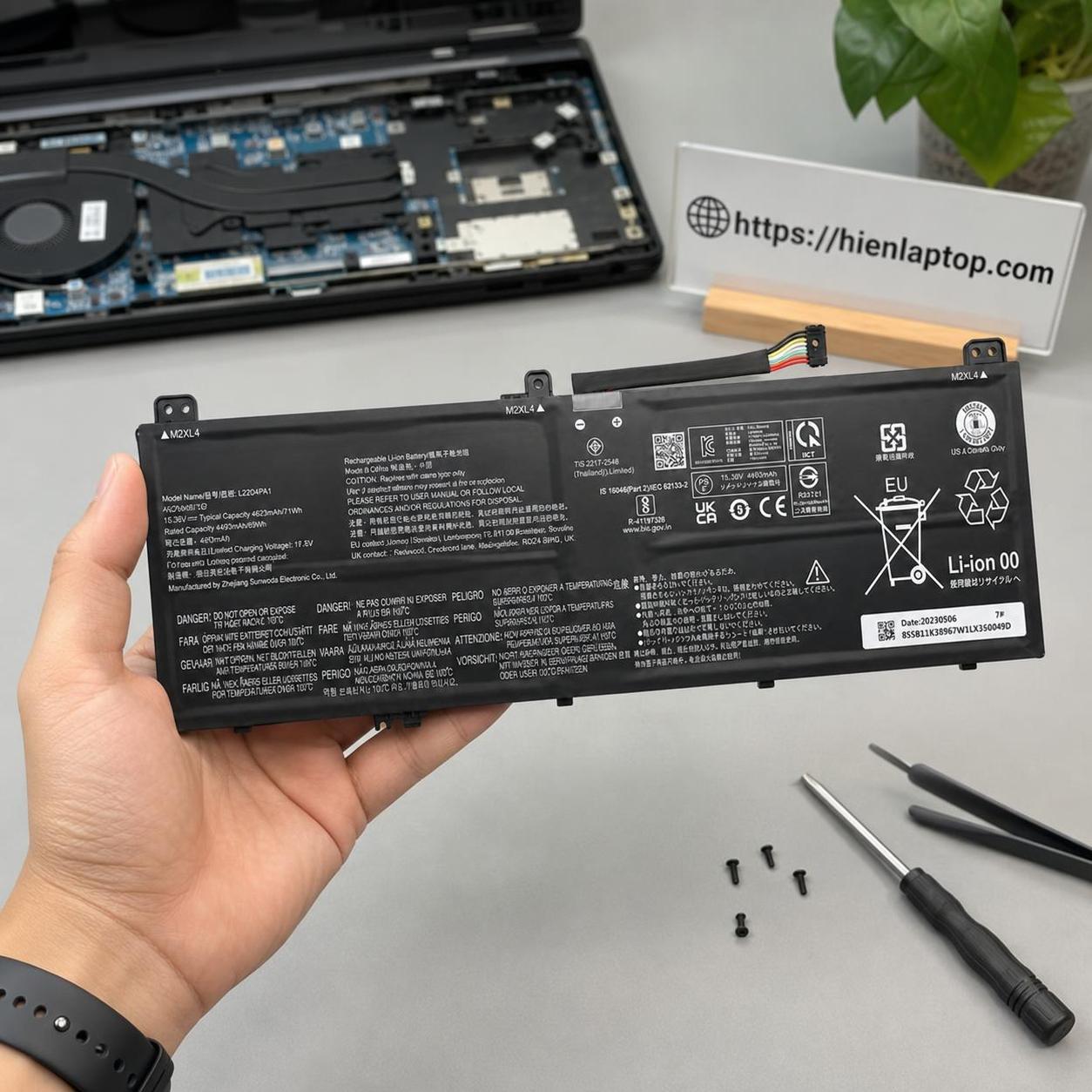 Pin laptop Lenovo Yoga 7 14IRL8, Yoga 7 14ARP8, Yoga 7 16IRL8 - L22D4PA1 - 4 cell 3