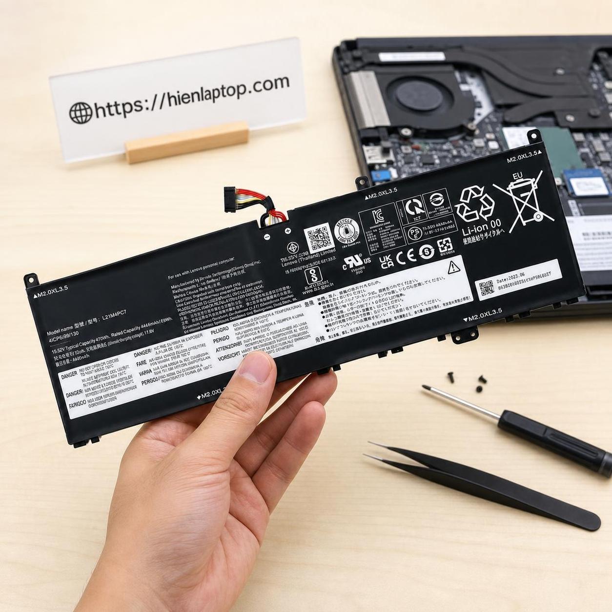 Pin laptop Lenovo Yoga Slim 7 ProX 14IAH7 / 14ARH7 (2022) - L21C4PC4 - 4 cell 3