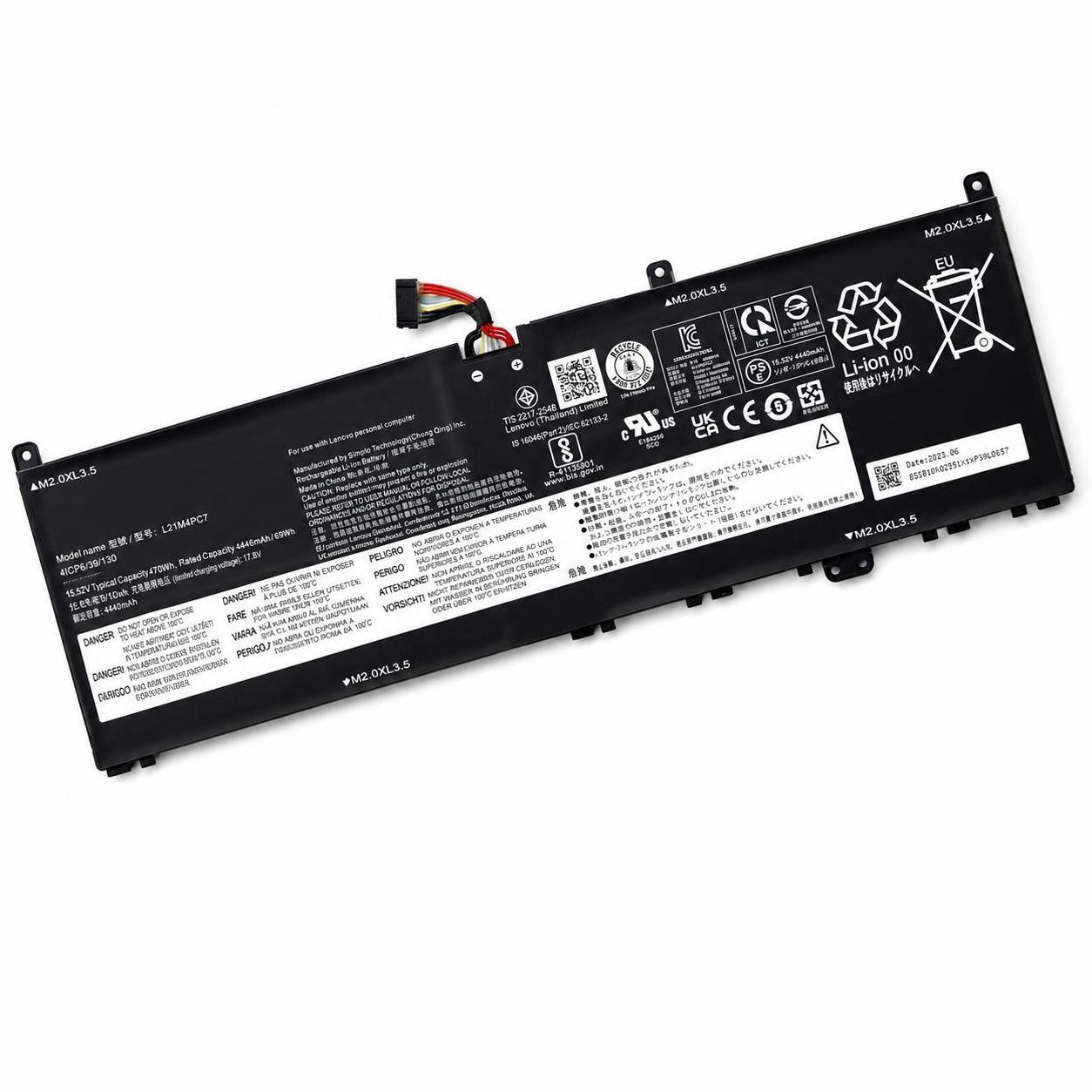 Pin laptop Lenovo Yoga Slim 7 ProX 14IAH7 / 14ARH7 (2022) - L21C4PC4 - 4 cell 2