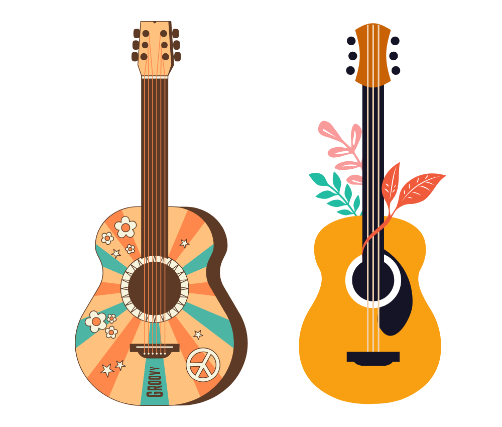 Tải Bộ 30 Hình Ảnh Guitar Vector Miễn Phí Cho Các Dự Án Thiết Kế