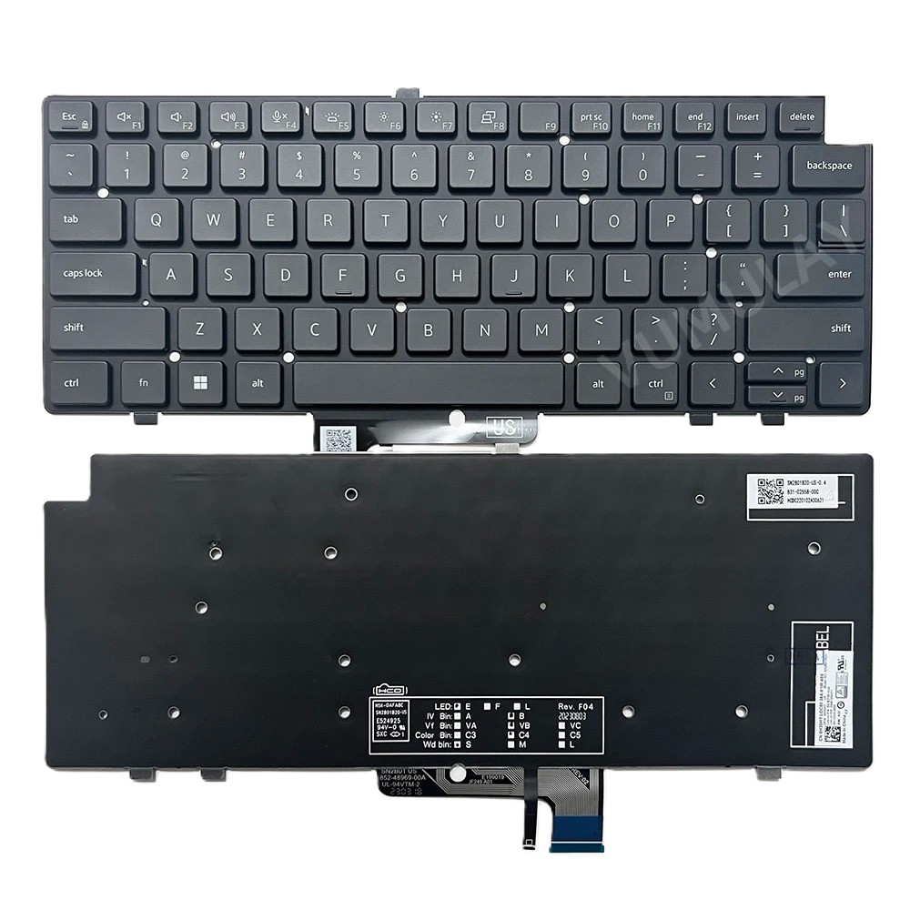 Bàn phím laptop Dell Latitude 7440 (2023) khuyết góc, LED, dòng Intel Gen 13 (BH 6TH) 1