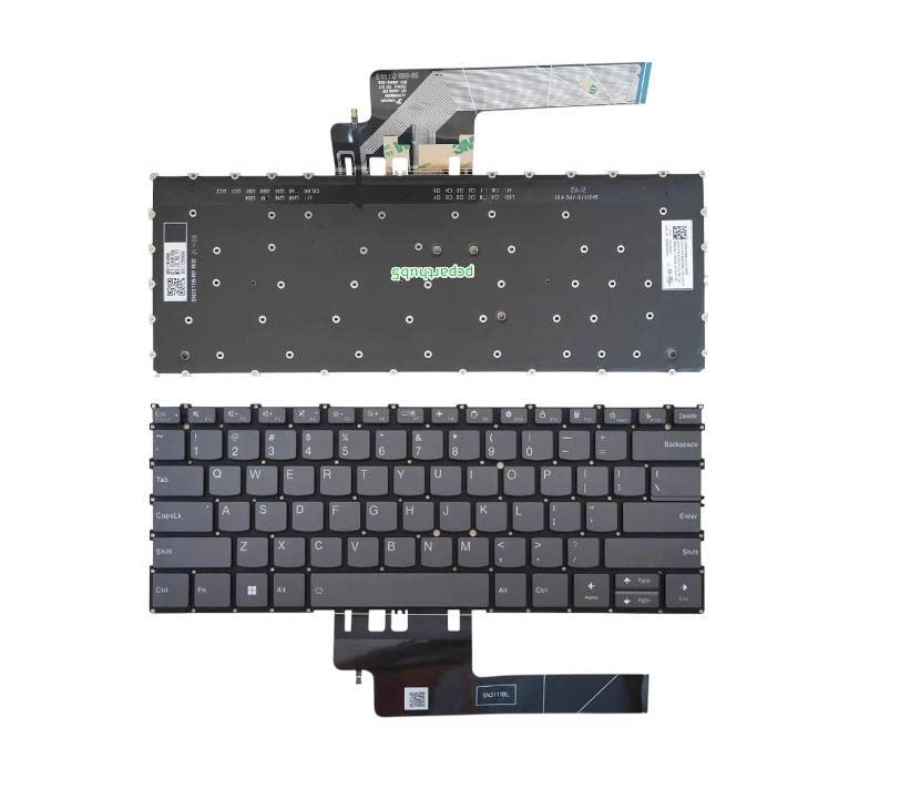 Bàn phím laptop Lenovo Yoga Slim 7 Carbon 13IAP7 xám, 82U9 (LED, BH 6TH) 1
