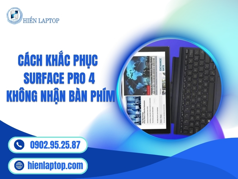 Surface Pro 4 không nhận bàn phím