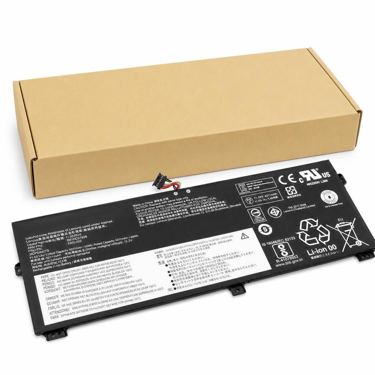 Pin laptop Lenovo ThinkPad X13 Gen 1 X390 Yoga, L18L3P72, L18M3P72- L18L3P72 (6 cell) 1