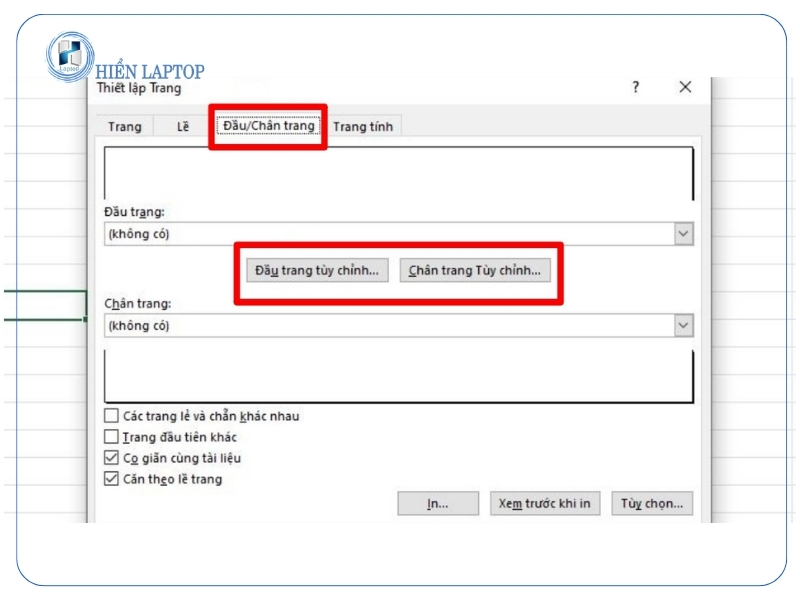 Đánh số trang bằng Header/Footer