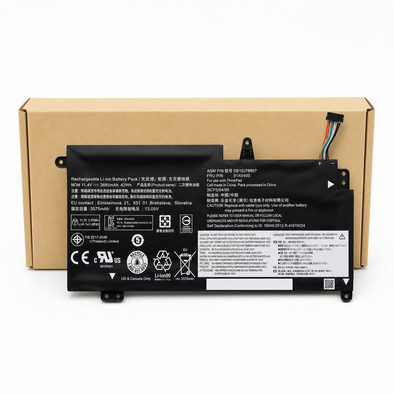 Pin laptop Lenovo ThinkPad 13 Gen 1, Gen 2 - 01AV401 (3 cell) 1