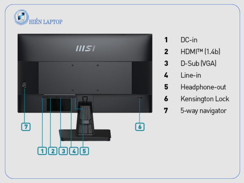 Cách lắp màn hình MSI lên arm màn hình
