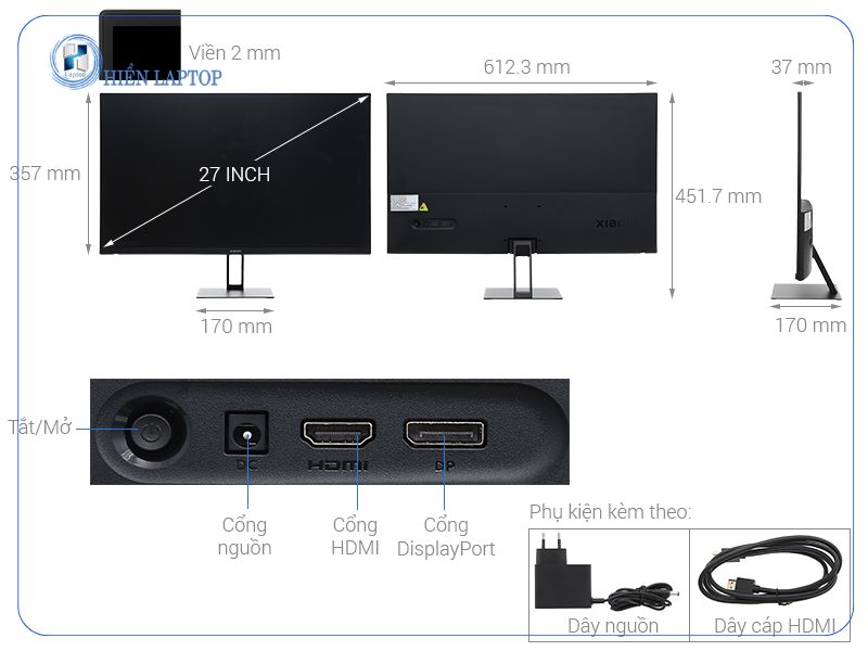 Cách lắp màn hình Xiaomi A27i chi tiết từng bước